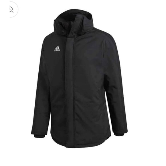 adidas Other - Adidas Stadium 18 Parka Jacket Black Insulated Hooded Coat  Size S
